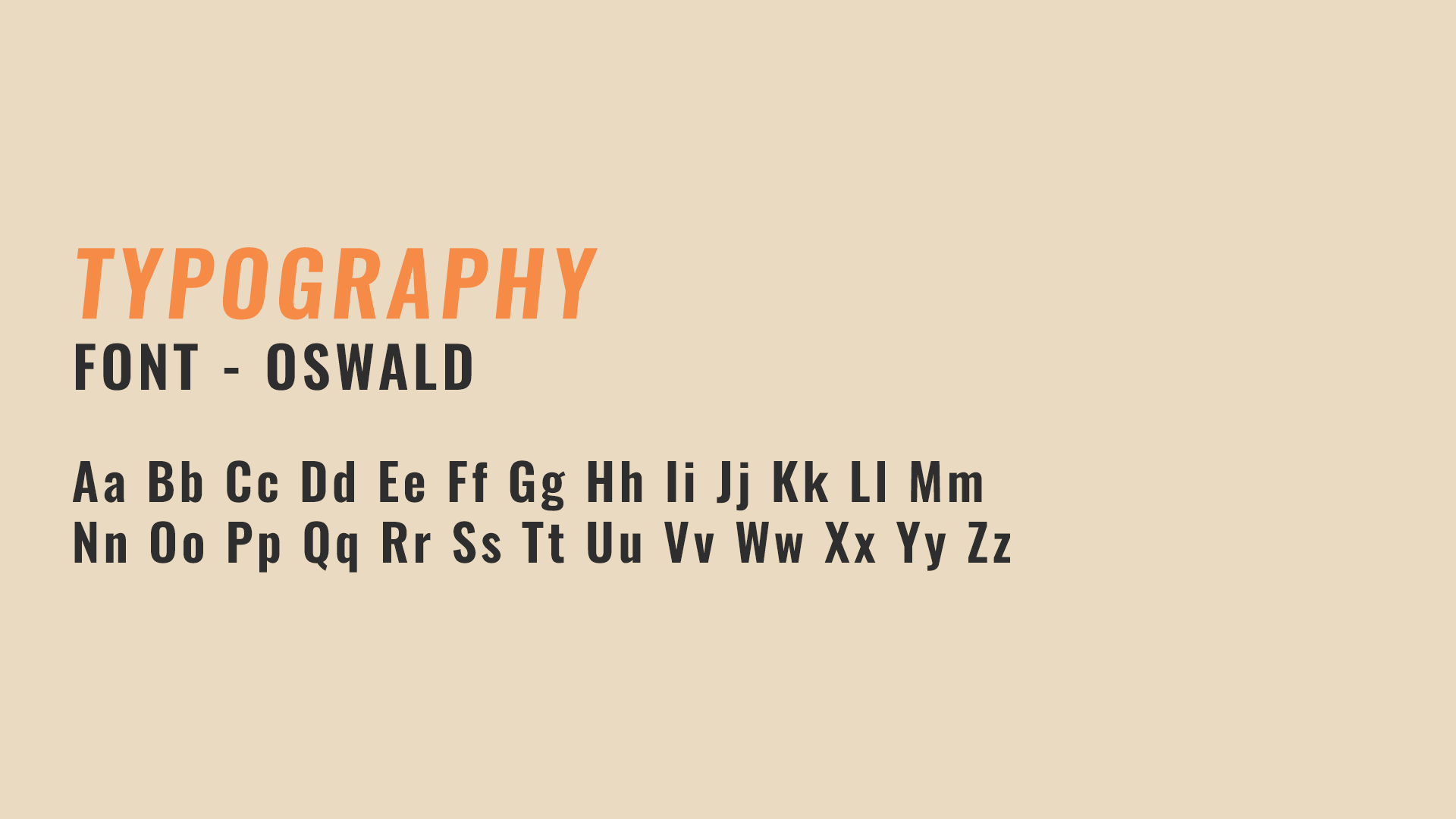 URBAN NEST Typography